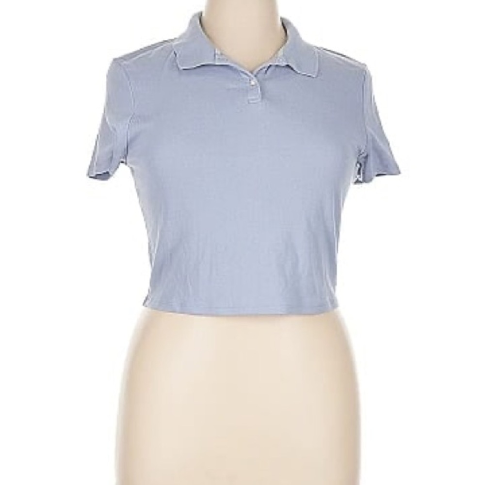 Light Blue Women's Polo Top